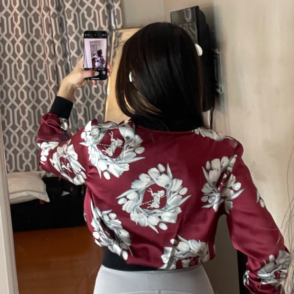 FLORAL BOMBER - Picture 3 of 7